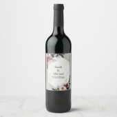 Blush Botanisch Weinetikett (Vorderseite)