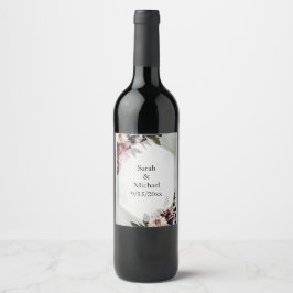 Blush Botanisch Weinetikett
