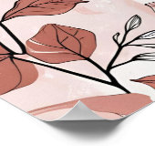 Blush Botanische Blume Print 2 Poster (Ecke)