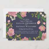 Blush Bouquet Engagement Party Einladung (Vorderseite)