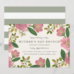 Blush Bouquet Muttertags-Brunch Einladung