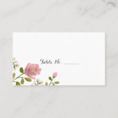 Blush Bouquet Wedding Platzkarten 100 pk (Rückseite)