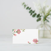 Blush Bouquet Wedding Platzkarten 100 pk (Stehend Vorderseite)