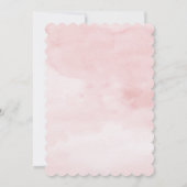 Blush & Bow Pink Coquette Einladung (Rückseite)