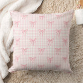 Blush Bows & Gingham Glow Kissen (Decke)