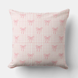 Blush Bows & Gingham Glow Kissen