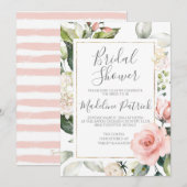 Blush-Brautparty Einladung (Vorne/Hinten)