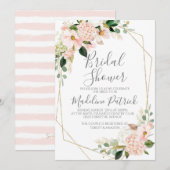 Blush-Brautparty Einladung (Vorne/Hinten)