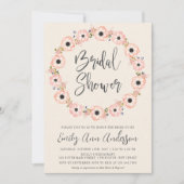 Blush-Brautparty Einladung (Vorderseite)