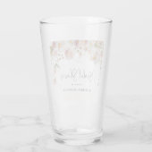 Blush Brautparty Glas (Rückseite)