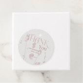 Blush Brautparty Party Circle Vielen Dank Tag Geschenkanhänger (Beispiel)