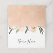 Blush Brautparty Platzkarte (Außenseite Aufgefaltet)