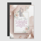 Blush & Breeze Moderne Hochzeit Danke Karte (Vorne/Hinten)