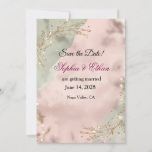 Blush & Breeze – Moderne Romantische Save-the-Date