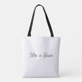 Blush & Breeze Wedding Tote Bag - Elegante Moderne Tasche (Rückseite)