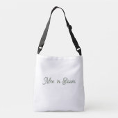 Blush & Breeze Wedding Tote Bag - Elegante Moderne Tragetaschen Mit Langen Trägern (Rückseite)