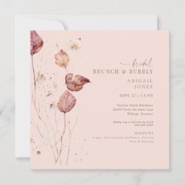 Blush Bridal Brunch & Bubbly Dusche Einladung