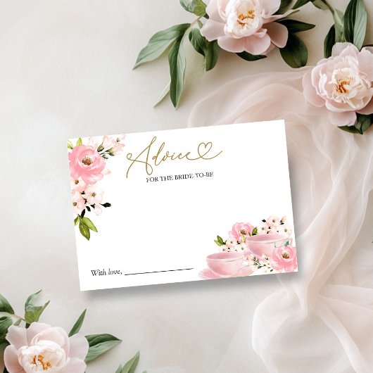 Blush Bridal Tea Party Beratung für die Bride Card Einladung