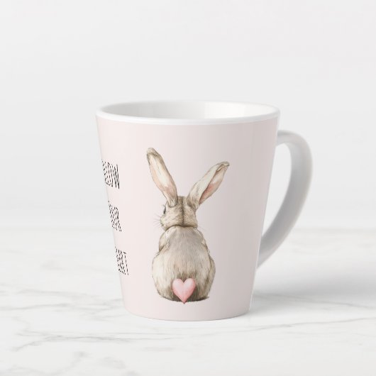 Blush Bunny Rabbit Heart Milchtasse (Rechte Ecke)