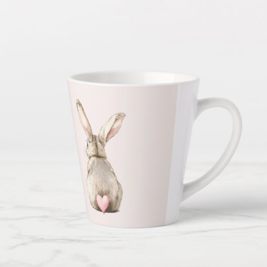 Blush Bunny Rabbit Heart Milchtasse (Rechts)