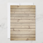 Blush & Burgund Bläschen Rustikale FrühlingsHochze Einladung (Rückseite)