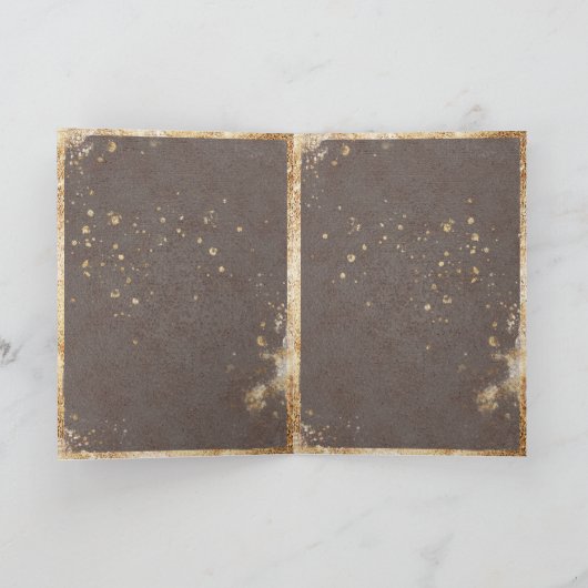 Blush Burgund Floral Wasserfarbe Rustikale Hochzei Einladung (Innenseite)