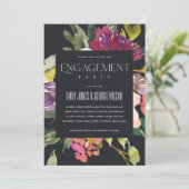 BLUSH BURGUNDDISCHE VERLOBUNG EINLADUNG (Stehend Vorderseite)