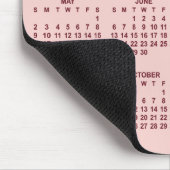 Blush Burgunder 2027 Kalender Mousepad (Ecke)