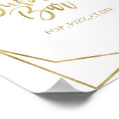 Blush Burgundy Bloral Wasserfarbe Bubbly Bar Sign Poster (Ecke)