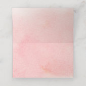 Blush Burgundy Bloral Wedding Platzkarte (Innenseite Aufgefaltet)