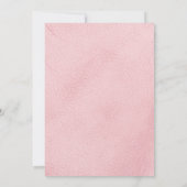 Blush & Burgundy Blume Trendy Quinceanera Einladen Einladung (Rückseite)