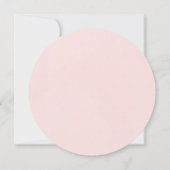 Blush Burgundy Brautparty Round Menu Einladung (Rückseite)