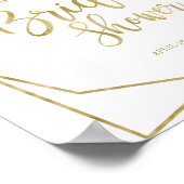 Blush Burgundy Brautparty Willkommen Poster (Ecke)