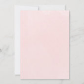 Blush Burgundy Floral Gold Brautparty Menü Einladung (Rückseite)