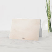 Blush Burgundy Floral Water Wedding Dankeskarte (Rückseite)