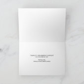 Blush Burgundy Floral Water Wedding Dankeskarte (Innenseite)