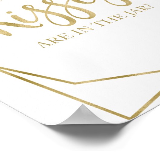 Blush Burgundy Floral Wie viele Kisses unterschrei Poster (Ecke)