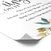 Blush burgundy Marigold setzte einen Ring auf das  Poster (Ecke)