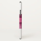 Blush & Burgundy Wasserfarbe Monogramm Case-Mate iPhone Hülle (Hinten/Rechts)