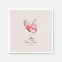 Blush Butterfly Baby Dusche