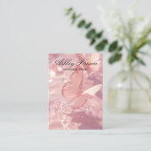 Blush Butterfly Handmade Schmuck Earring Display Visitenkarte (Stehend Vorderseite)