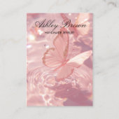 Blush Butterfly Handmade Schmuck Earring Display Visitenkarte (Vorderseite)