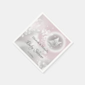 Blush Butterfly Phantasy Girl Baby Dusche Serviette (Ecke)