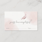 Blush Butterfly Wie viele Kisses Baby Shooting Gam Begleitkarte (Vorderseite)
