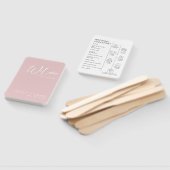 Blush Calligraphy Pktogrammen Hochzeitsprogramm Fächer (Non-assembled)