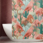 Blush Canyon Desert Bloom Watercolor Duschvorhang