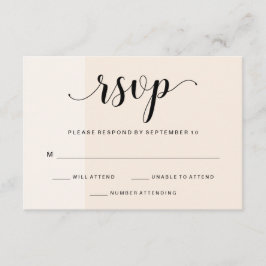 Blush Cascade | Subtile Stripes Wedding RSVP