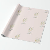 Blush Champagne Wedding Geschenkpapier (Ungerollt)