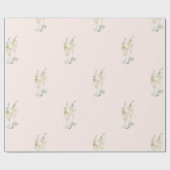 Blush Champagne Wedding Geschenkpapier (Flach)