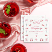 Blush Cherry Blossom Cherry oben Serviette